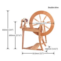 Ashford Traditional Spinning Wheel - Double Drive 7 Ashford Traditional Spinning Wheel - Double Drive -BEKA Shop ASH DDSWb 23704.1580226120