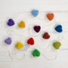 Sculpting With Wool Needle Felting Kit - Rainbow Heart Garland -BEKA Shop FSS SWW 17b 21082.1697297661
