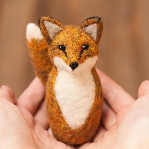 Felted Red Fox Kit 3 Felted Red Fox Kit