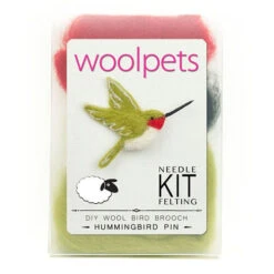 WoolPets Needle Felting Kit - Hummingbird Pin