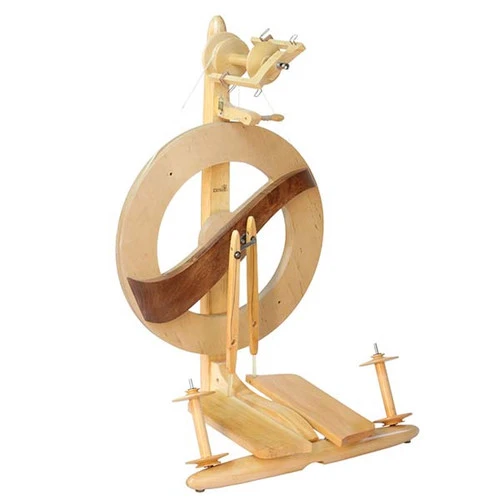 Kromski Fantasia Spinning Wheel - Clear With Walnut Accent 3 Kromski Fantasia Spinning Wheel - Clear With Walnut Accent