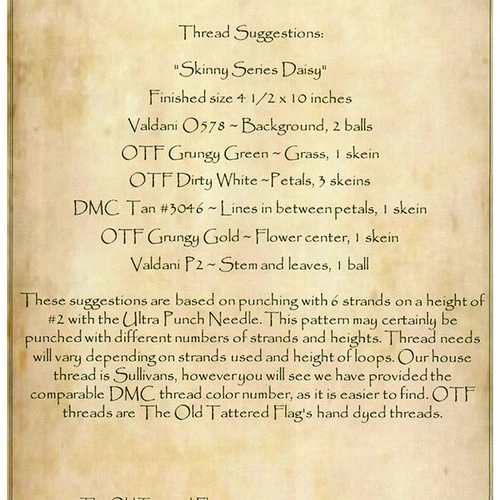 Punch Needle Pattern - Skinny Daisy 4 Punch Needle Pattern - Skinny Daisy - Image 2