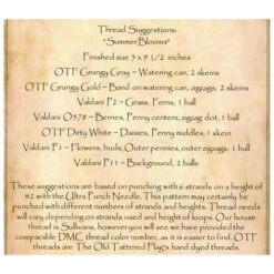 Punch Needle Pattern - Summer Blooms 5 Punch Needle Pattern - Summer Blooms -BEKA Shop OTF PAT 005b 69234.1589470117