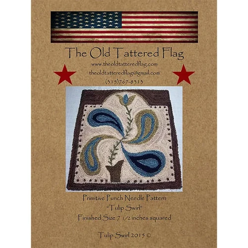 Punch Needle Pattern - Tulip Swirl 3 Punch Needle Pattern - Tulip Swirl