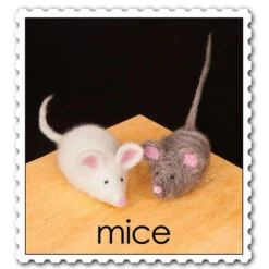 WoolPets Needle Felting Kit - Mice