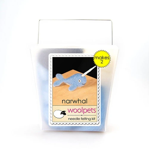 WoolPets Needle Felting Kit - Narwhal 4 WoolPets Needle Felting Kit - Narwhal - Image 2