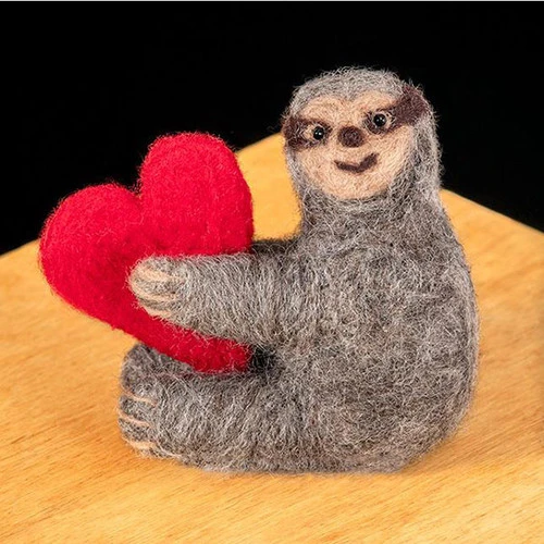 WoolPets Needle Felting Kit - Sloth 3 WoolPets Needle Felting Kit - Sloth