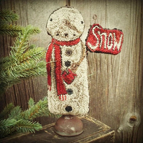 Punch Needle Kit - Standing Snowman 3 Punch Needle Kit - Standing Snowman