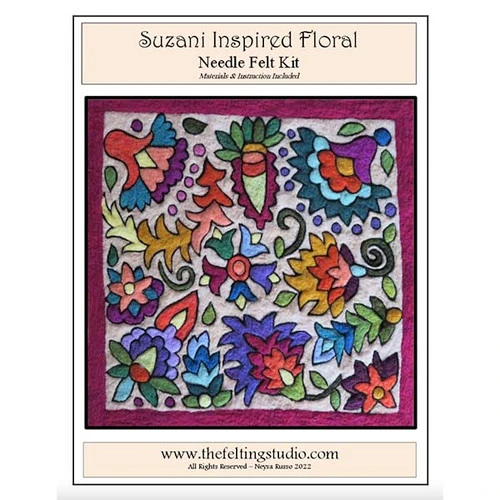 Tapestry Felting Kit - Suzani Inspired 4 Tapestry Felting Kit - Suzani Inspired - Image 2
