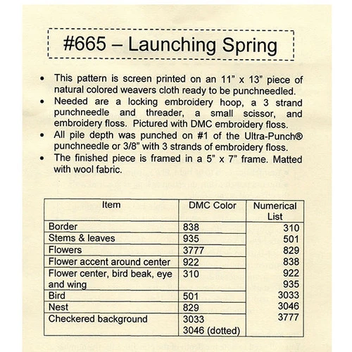 Punch Needle Pattern - Launching Spring 4 Punch Needle Pattern - Launching Spring - Image 2