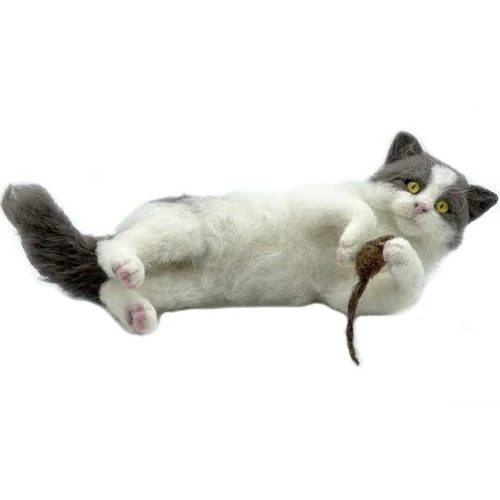 World Of Wool Artisan Felting Kit - Kitty The Kitten 3 World Of Wool Artisan Felting Kit - Kitty The Kitten