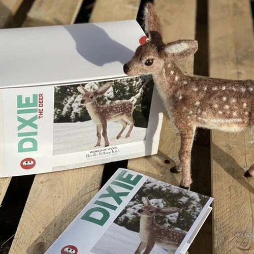 World Of Wool Felting Kit - Dixie The Deer 4 World Of Wool Felting Kit - Dixie The Deer - Image 2