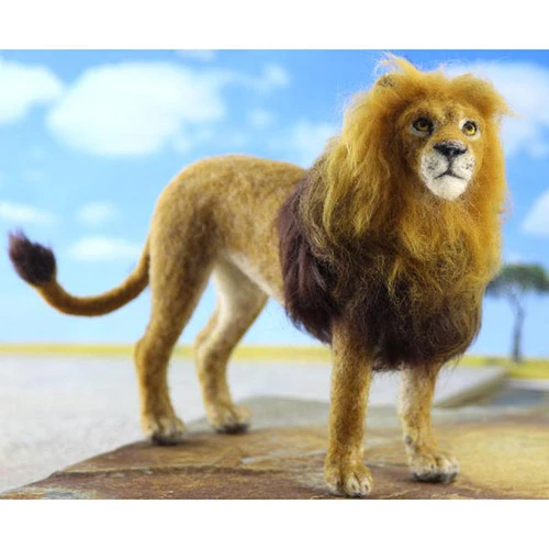 World Of Wool Felting Kit - Lewie The Lion 3 World Of Wool Felting Kit - Lewie The Lion