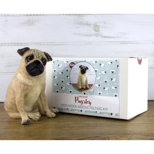World Of Wool Felting Kit - Pugsley The Pug 4 World Of Wool Felting Kit - Pugsley The Pug - Image 2
