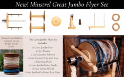 Kromski Minstrel Great Jumbo Flyer And Bobbin Set -BEKA Shop great jumbo 76311.1543861231