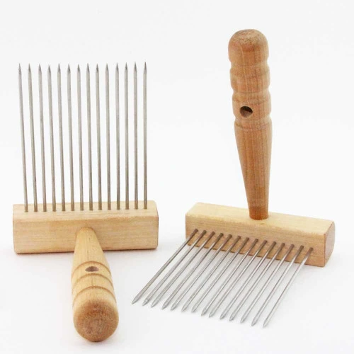 Maple Wool Combs 3 Maple Wool Combs